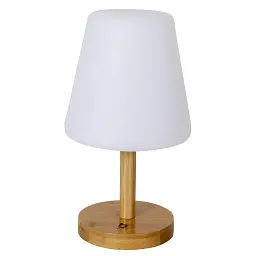 Кемпінговий ліхтар Bo-Camp Cambridge Rechargeable 200 Lm, бамбук/білий, 270х156х156 мм