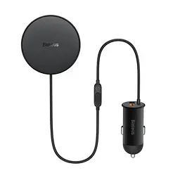 Бездротовий АЗП Baseus CW01 Magnetic Wireless Charging 15W + АЗУ Type-c 25W SUCX040101 Black - мініатюра 2