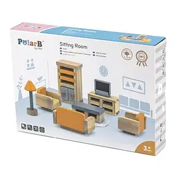 Дерев'яні меблі для ляльок Viga Toys PolarB Вітальня (44037) - мініатюра 2