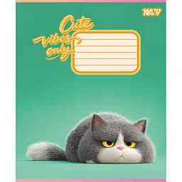 Зошит шкільний Yes Cute vibes only А5 18 аркушів лінія 25 шт. (768899) - мініатюра 4