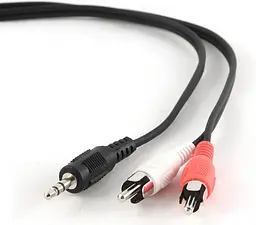 Кабель звуковий Cablexpert 3.5мм(джек) - 2xRCA(тюльпан) 1.5м (CCA-458-1.5M)