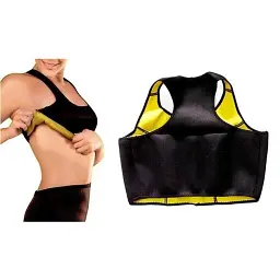 Спортивний топ для схуднення з ефектом сауни Hot shapers W-59 розмір XXL Чорно-жовтий (KG-5979) - мініатюра 2