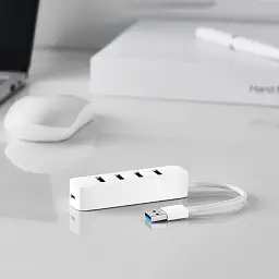 Хаб XiaomiUSB3.0 Line Splitter XMFXQ01-QM White - мініатюра 2