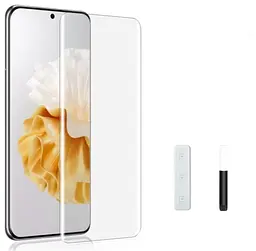 Захисне скло DK UV Curved для Huawei P60/P60 Pro clear - мініатюра 2