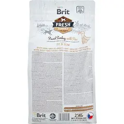 Сухий корм для собак Brit Fresh Turkey/Pea Light Fit and Slim Adult 2.5 кг (8595602530809) - мініатюра 2
