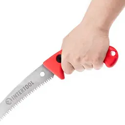 Ножівка садова INTERTOOL FT-2405, вигнута, 370 мм, з металевою ручкою - мініатюра 5