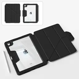 Чохол до планшета BeCover Rugged Origami Transparent Apple iPad Air (4/5) 2020/2022 10.9" Black (714967) - мініатюра 3