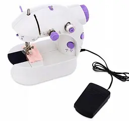 Міні-швейна машинка з педаллю Opera Mini Sewing Machine 4в1 біла - мініатюра 4