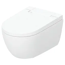 Унітаз-біде підвісний Geberit AquaClean Alba KeraTect 146.350.01.1 з білою панеллю з сидінням Soft Close, Білий