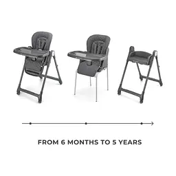 Стілець для годування Kinderkraft Tulo Grey (5902533928798) - мініатюра 4