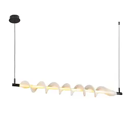 Люстра LED Levistella 7813089 (1200) BK, 16W, 3000K, чорний метал, стельова для стелі - мініатюра 2