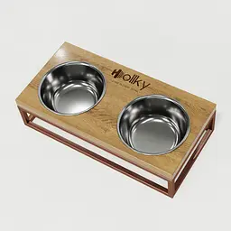 Hollky Base S — миски на підставці для маленьких собак та котів (2 × 0,45 л) - мініатюра 8