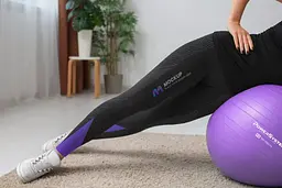 М'яч для фітнесу (фітбол) Power System PS-4011 Ø55 cm PRO Gymball Purple (PS-4011_55cm_Purple) - мініатюра 4