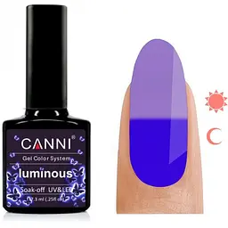 Гель-лак Canni Luminous №810, 7.3 мл фіалковий/ультрамарин - мініатюра 2