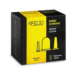 Вакуумні масажні банки 4FIZJO силіконові для тіла (китайські/атницелюлітні банки) 5 шт 4FJ0345 (P-5907739314956) - мініатюра 3