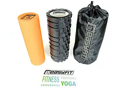 Масажний ролик EasyFit PRO Active 33 см подвійний - мініатюра 3