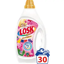 Гель для прання Losk  Color Ароматерапія Ефірні олії та аромат Малайзійської квітки 1.35 л 30 цикли прання