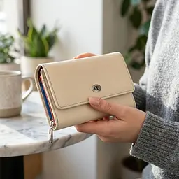 Місткий гаманець для жінок із натуральної шкіри ST Leather 22500 білий - мініатюра 2