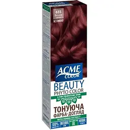 Фарба ACME COLOR догляд Тонуюча (без аміаку) Beauty Phyto Color №655 65г Винний