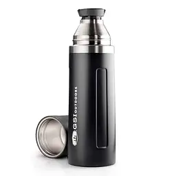 Термос GSI Outdoors Glacier Stainless 1 L Vacuum Bottle Чорний (1099-67475) - мініатюра 2