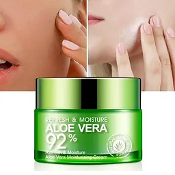 Багатофункціональний крем для обличчя Bioaqua з екстрактом алое вера Refresh & Moisture Aloe Vera 92% Cream 50 г - мініатюра 3