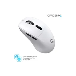 Мишка OfficePro M398W Wireless/Bluetooth White (M398W) - мініатюра 11