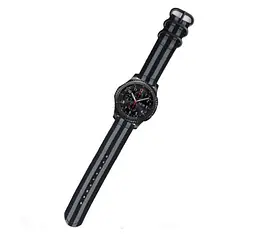 Нейлоновий ремінець Primo Traveller для годинника Samsung Gear S3 Classic SM-R770/Frontier RM-760 Black Grey - мініатюра 3