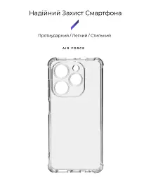 Чохол ArmorStandart Air Force для Tecno Spark 20C (BG7n) Camera cover Clear - мініатюра 2