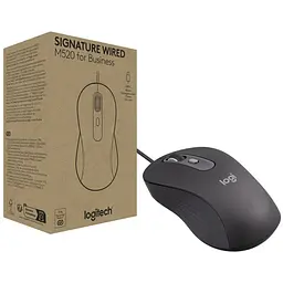 Мишка Logitech Signature M520 for Business USB-C Graphite (910-007511)