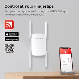 Повторювач Mercusys Wi-Fi сигналу ME50G AC1900 1хGE LAN ext. ant x4 - мініатюра 10