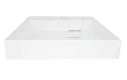 Раковина на пральну машину Qtap Arvin 59x59x115 мм. квадратна, без донного клапана QTARV2365WHI48575 - мініатюра 3