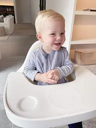 Столик до стільця для годування Childhome Evolu із силіконовим підносом білий (CHEVOTSAW) - мініатюра 6
