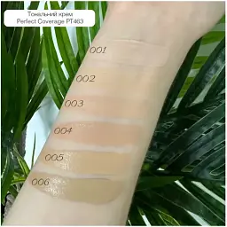 Тональна основа TopFace Instyle Perfect Coverage Foundation PT463 відтінок 004, 30 мл - мініатюра 5