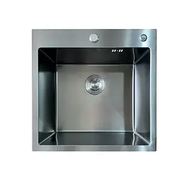 Кухонна мийка з нержавіючої сталі Mixxus MH5050 Micro Decor Graphite MI8213, Графит