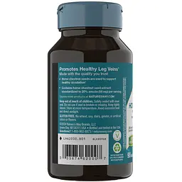 Кінський каштан Nature's Way преміум екстракт 250 мг 90 вегетаріанських капсул (NWY62000) - мініатюра 3