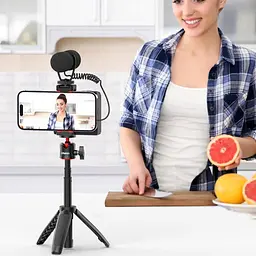 Тримач для телефона Ulanzi Vijim Smartphone Camera Grip With Fill Light UV-3282A CG-02 Black - мініатюра 8