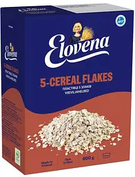 Пластівці злакові Elovena 5-Cereal Frakes 600 г