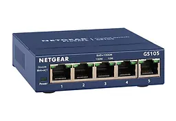 Комутатор GS105GE 5xGE, Некерований NETGEAR teh0018176 - мініатюра 2