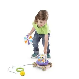 Розвиваюча іграшка Melissa&Doug Перша дерев'яна іграшка Карусель (MD13616) - мініатюра 7
