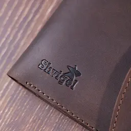 Вінтажне шкіряне портмоне Shvigel 16613 коричневе - мініатюра 8
