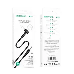 Аудіокабель Borofone BL10 AUX audio cable 1 м чорний - мініатюра 2