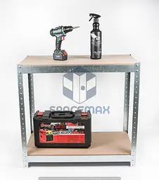 Стелаж металевий 80×60×30 оцинкований самозбірний SPACEMAX 2