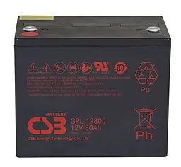Акумуляторна батарея AGM CSB GPL-12800 12 В 80 А·год - мініатюра 2