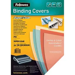 Обкладинка FELLOWES прозорі 200мкм А4 f.53761 100шт