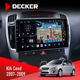 Штатна магнітола KIA Ceed 2007-2009 Decker D9-011 4x64, DSP, 4G, 360 Decker (НФ-00005836)