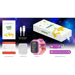Smart Watch GARMIX PointPRO-200 4G/GPS/WIFI/VIDEO CALL PINK UA UCRF - мініатюра 3