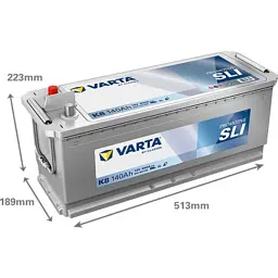 Акумулятор автомобільний Varta ProMotive 140Ah бокова(+/-) (800EN) K8 з нижн. бурт (640400080) - мініатюра 3