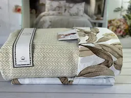 Постільна білизна з в’язаним пледом Bej Romeo Home pbe0051437 - мініатюра 2