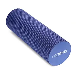Масажний ролик Cornix EVA+ 45 x 15 см (валик, ролер) XR-0304 Navy Blue - мініатюра 3