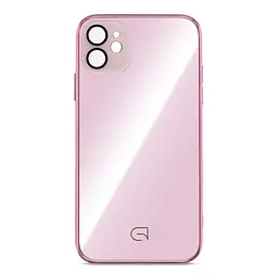 Чехол-накладка для Apple iPhone 11, Replica MagSafe, розовый, противоударный защитный чехол с магнитным кольцом MagSafe, защита всего корпуса, TPU+PC, зеркальный, выступающий бортик вокруг экрана, ArmorStandart (ARM76171)